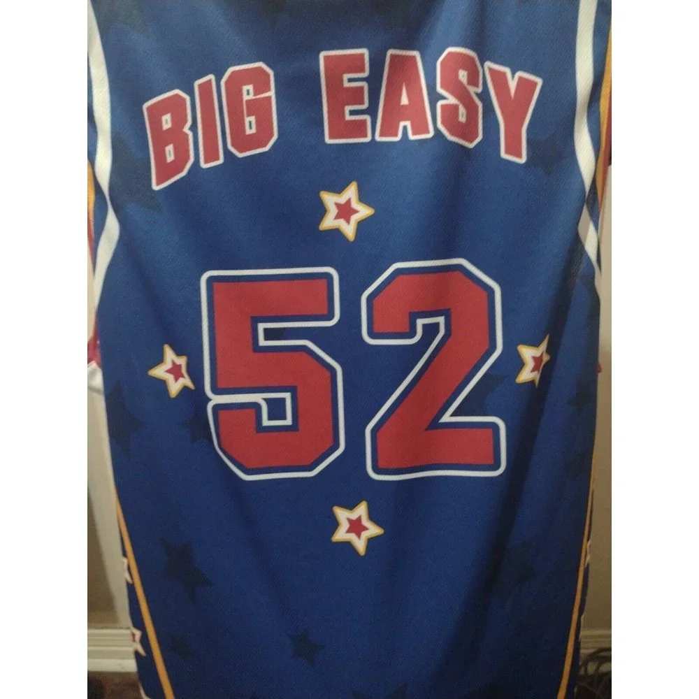 Champion Harlem Globetrotters Basketball Jersey Mens XL Big Easy #52 Blue - Picture 6 of 10